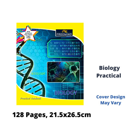 Freemind Practical Notebook - Biology, 128 Pages, 21.5x26.5cm (703401)