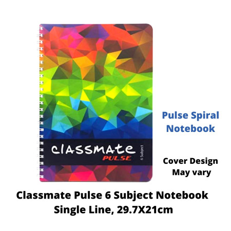 Classmate Pulse 6 Subject Notebook - 506 Pages, 29.7x21 cm