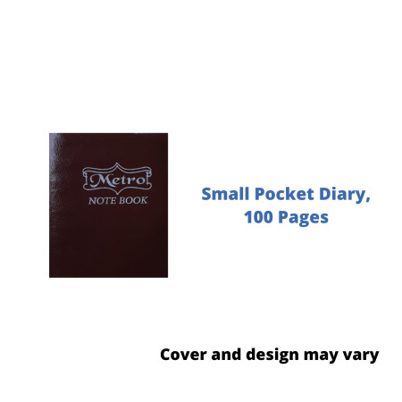 Today's Metro Small Pocket Diary - 100 Pages (202)