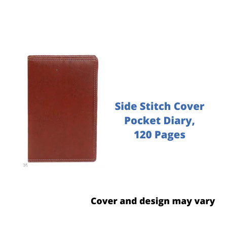 Today's Side Stitch Cover Pocket Diary - 120 Pages (601)