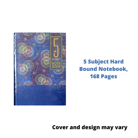Today's Metro 5 Subject Hard Bound Notebook - 168 Pages (631)