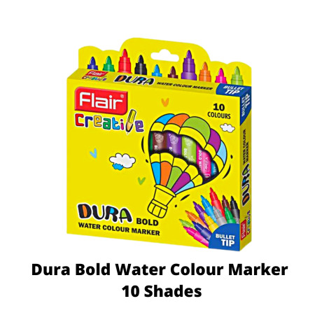 Flair Creative Dura Bold Water Colour Marker - 10 Shades