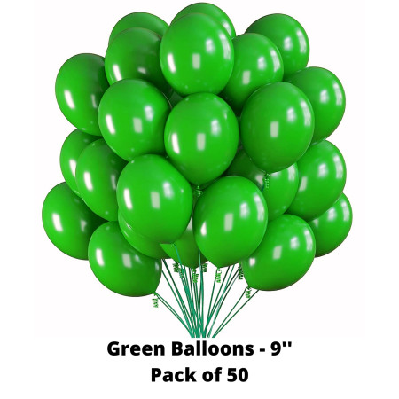 Regal Balloons - Green, 9'', Pack of 50