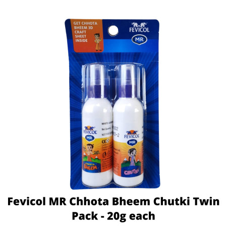 Pidilite Fevicol MR Chhota Bheem Chutki Twin Pack - 20g each