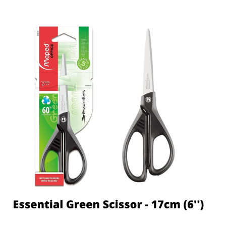 Maped Essential Green Scissor - 17cm (6'') (468010)