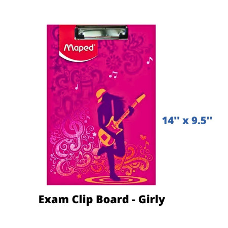 Maped Exam Clip Board - Girly, 14''x9.5'' (350001)