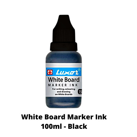 Luxor 1877 White Board Marker Ink 100ml - Black