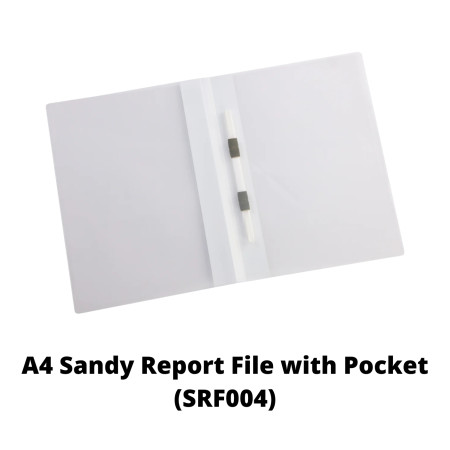 WorldOne A4 Sandy Report File with Pocket (SRF004)