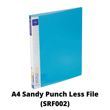 WorldOne A4 Sandy Punch Less File (SRF002)