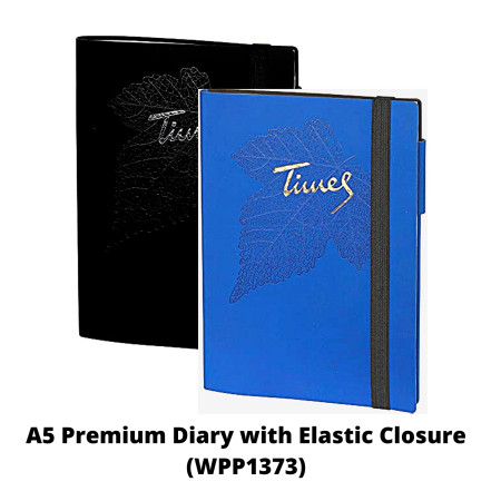 WorldOne A5 Premium Diary with Elastic Closure (WPP1373)