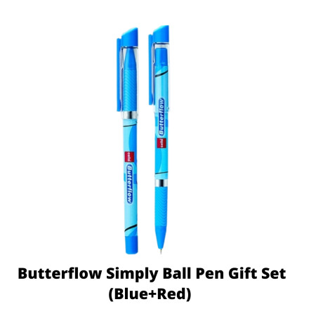 Cello Butterflow Simply Ball Pen Gift Set (Blue+Red)