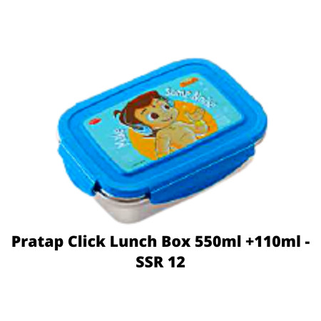 Pratap Click Lunch Box 550ml +110ml - SSR 12