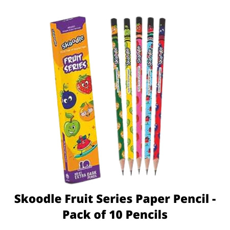 Skoodle Fruit Series Paper Pencil - Pack of 10 Pencils (D50105)