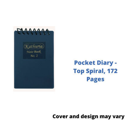 Today's Top Spiral Pocket Diary - 172 Pages No. 2