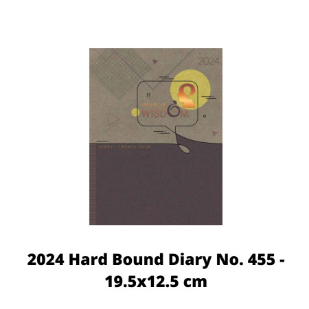 2024 Hard Bound Diary No. 455 (19.5x12.5 cm)
