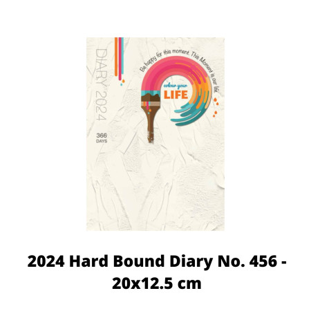 2024 Signature Hard Bound Diary No. 456 (20x12.5 cm)