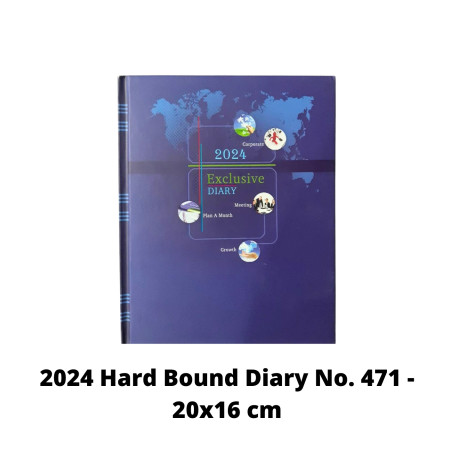 2024 Signature Hard Bound Diary No. 471 (20x16 cm)