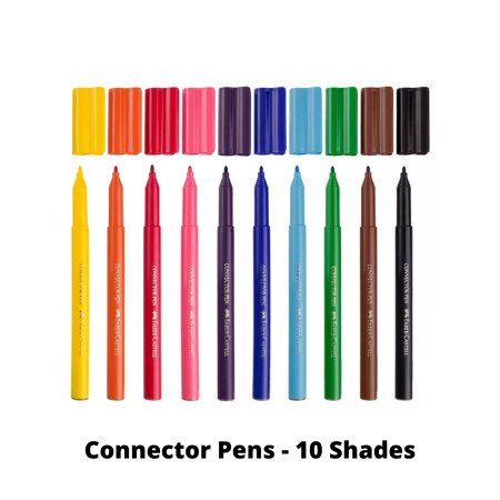 Faber Castell Connector Pens - 10 Shades