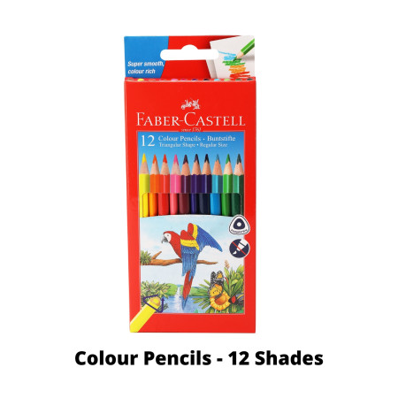 Faber Castell Colour Pencils - 12 Shades