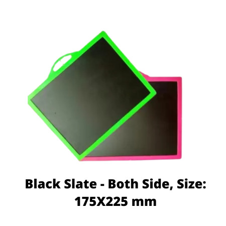 Black Slate - Both Side, Size: 175X225 mm