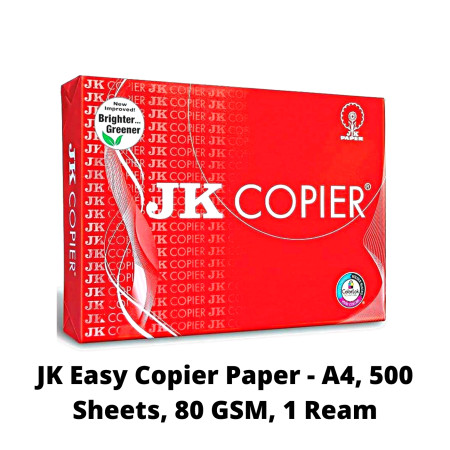 JK Easy Copier Paper - A4, 500 Sheets, 80 GSM, 1 Ream