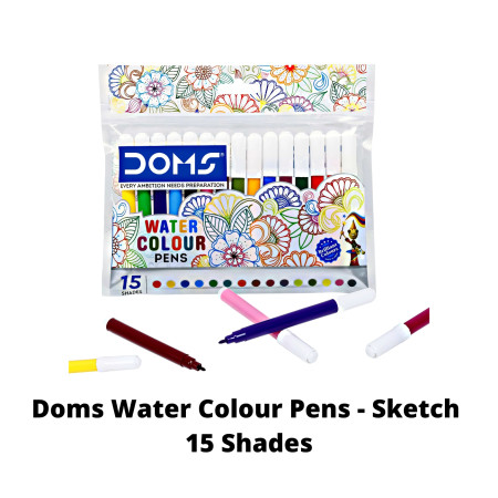 Doms Water Colour Pens - Sketch 15 Shades