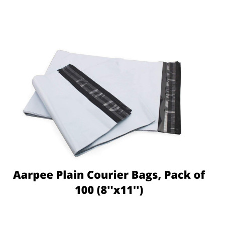 Aarpee Plain Courier Bags, Pack of 100 (8''x11'')
