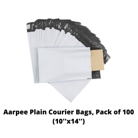 Aarpee Plain Courier Bags, Pack of 100 (10''x14'')