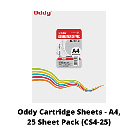 Oddy Cartridge Sheets - A4, 25 Sheet Pack (CS4-25)