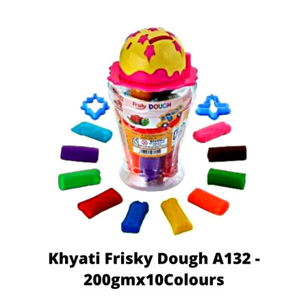 Khyati Frisky Dough 200gmx10Colours A132