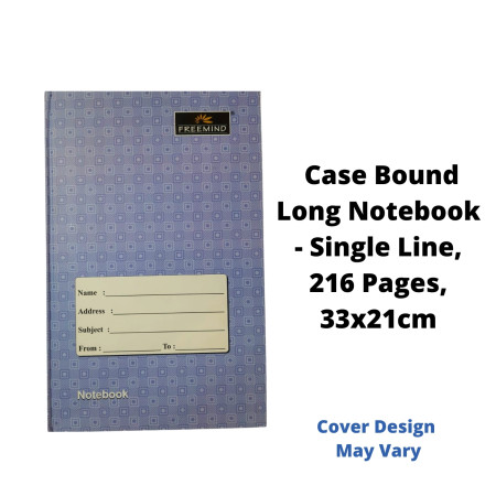 Freemind Case Bound Register - Single Line, 216 Pages, 33x21 cm (700462)