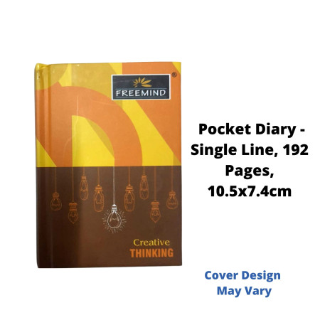 Freemind Pocket Diary - Single Line, 192 Pages, 10.5x7.4 cm (700879)