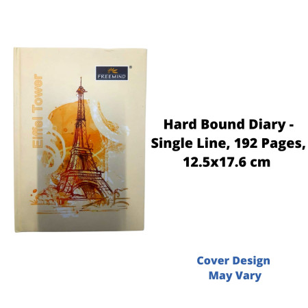 Freemind Hard Bound Diary - Single Line, 192 Pages, 12.5x17.6 cm (700876)