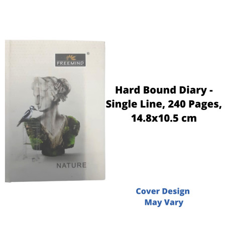 Freemind Hard Bound Diary - Single Line, 240 Pages, 14.8x10.5 cm (700808)