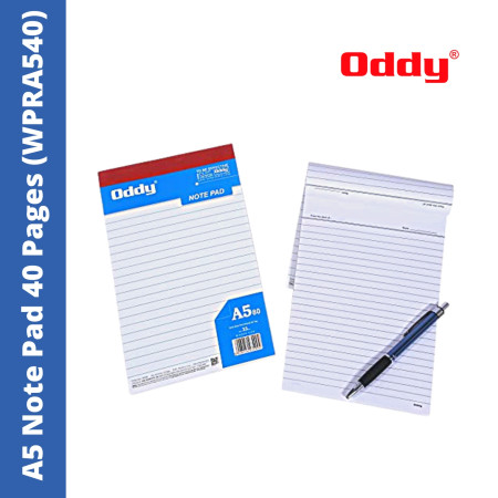 Oddy A5 Note Pad 40 Pages (WPRA540)