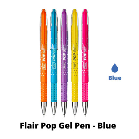 Flair Pop Gel Pen - Blue, MRP - Rs. 10
