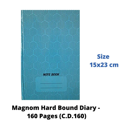 Magnom Hard Bound Diary - 160 Pages (C.D.160)