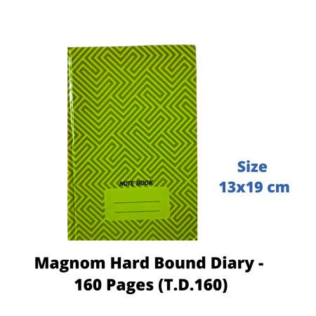 Magnom Hard Bound Diary - 160 Pages (T.D.160)