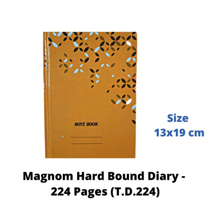 Magnom Hard Bound Diary - 224 Pages (T.D.224)