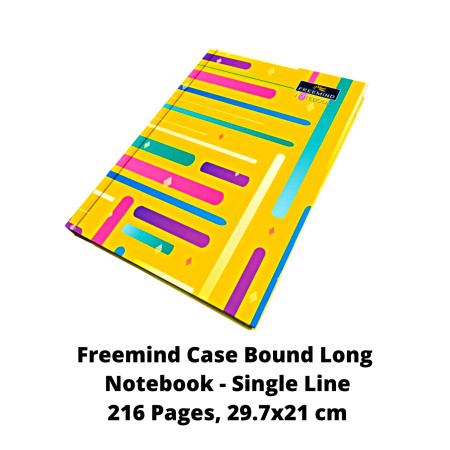 Freemind Case Bound A4 Register - A4 Register - Single Line, 216 Pages, 29.7x21 cm (700312)