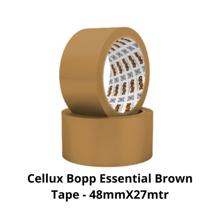 Cellux Bopp Essential Brown Tape - 48mmX27mtr