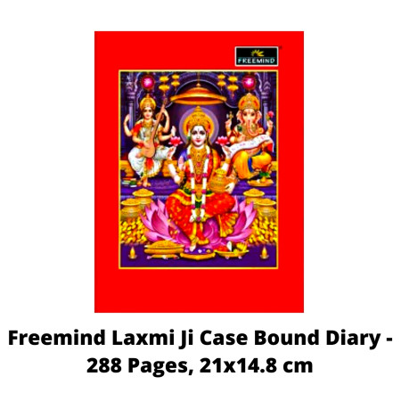 Freemind Laxmi Ji Case Bound Diary - 288 Pages, 21x14.8 cm (700818)