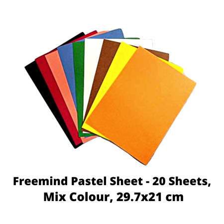 Freemind Pastel Sheet - 20 Sheets, Mix Colour, 29.7x21 cm (701620)