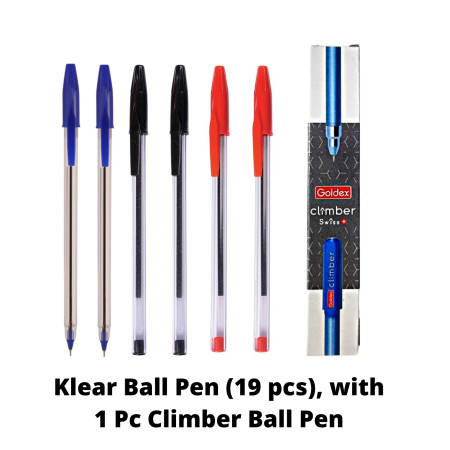 Hauser XO Ball Pen Girls Squard Assorted - 100 Pcs. Stand, Promo Pack (Refer Description)