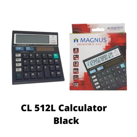 Magnus CL 512L Calculator - Black
