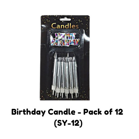Birthday Candle - Pack of 12 (SY-12)