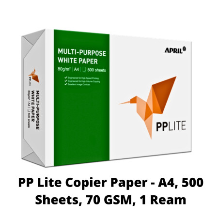 PP Lite Copier Paper - A4, 500 Sheets, 70 GSM, 1 Ream