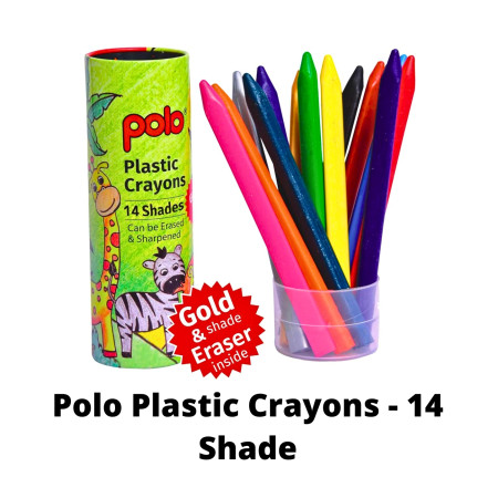 Polo Plastic Crayons - 14 Shade