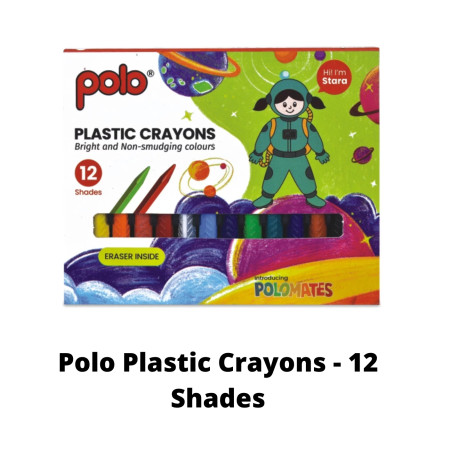 Polo Plastic Crayons - 12 Shades
