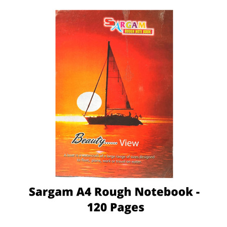 Sargam A4 Rough Notebook - 120 Pages